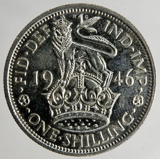 1946 George VI Silver Shilling Coin | Fine Collectable Grade