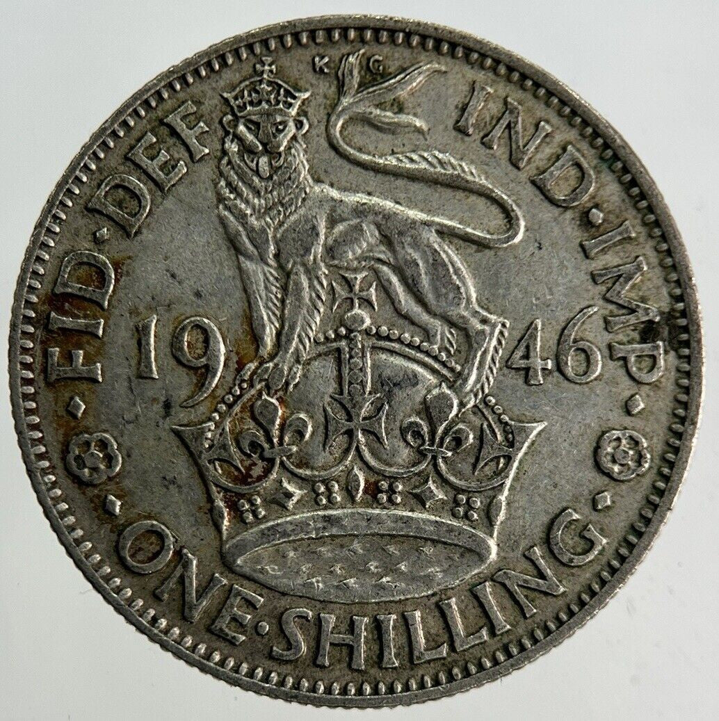 1946 George VI Shilling Silver Coin | Fine Collectable Grade