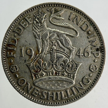 1946 George VI Shilling Silver Coin | Fine Collectable Grade