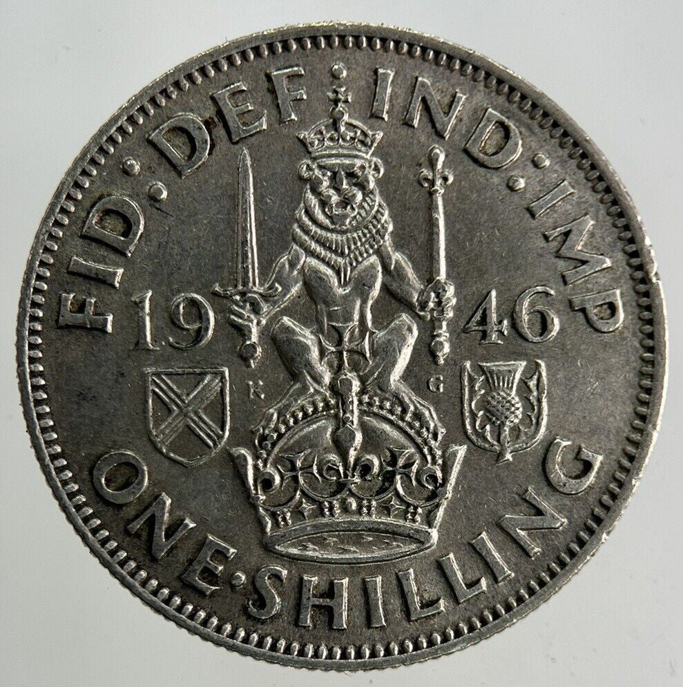 1946 George VI Shilling Silver Coin | Fine Collectable Grade