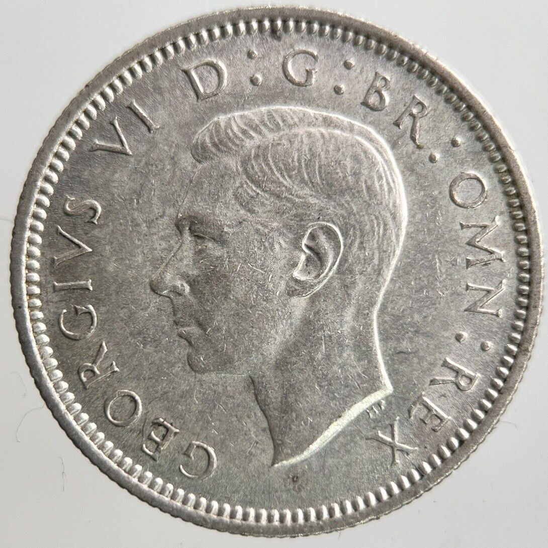 1946 George VI Sixpence Silver Coin | Very High Grade