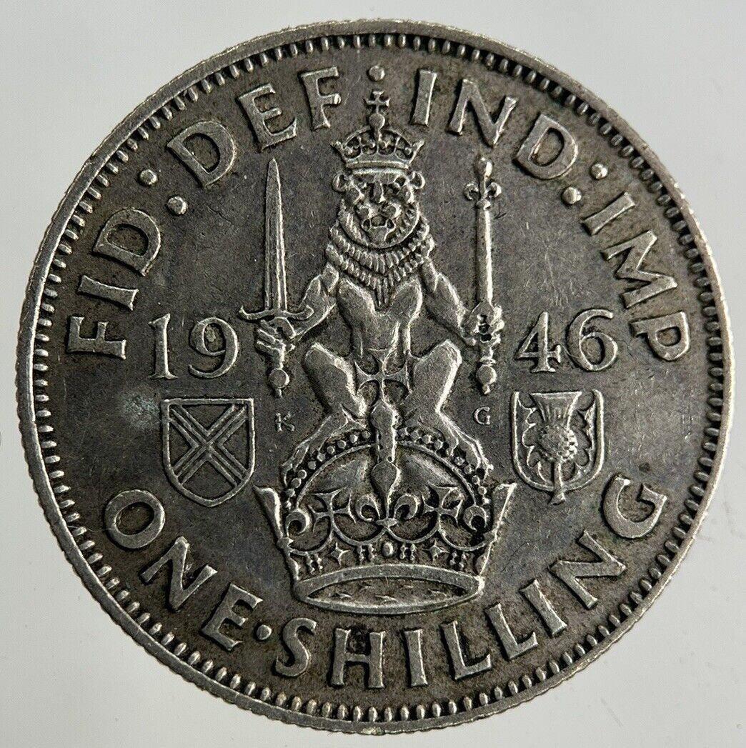 1946 George VI Shilling Silver Coin | Fine Collectable Grade