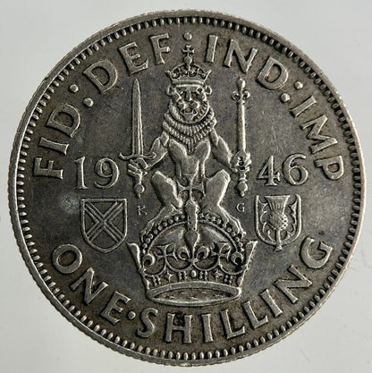 1946 George VI Shilling Silver Coin | Fine Collectable Grade