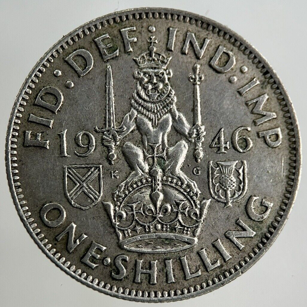 1946 George VI Shilling Silver Coin | Fine Collectable Grade