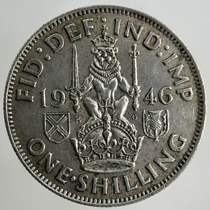 1946 George VI Shilling Silver Coin | Fine Collectable Grade