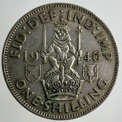 1946 George VI Shilling Silver Coin | Fine Collectable Grade