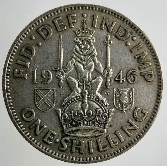 1946 George VI Shilling Silver Coin | Fine Collectable Grade
