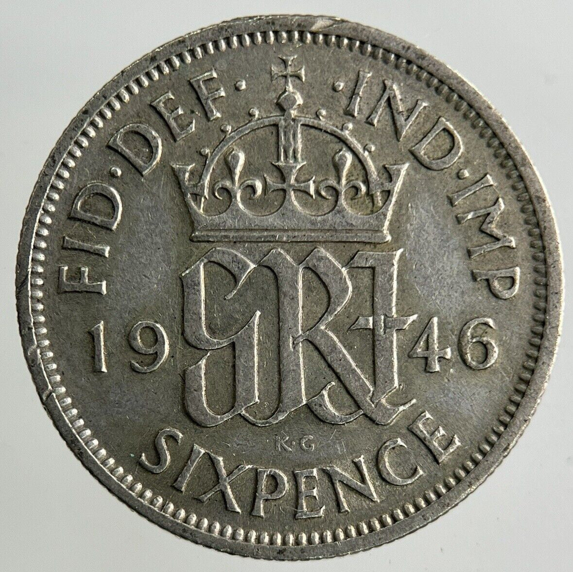 1946 George VI Sixpence Silver Coin | Fine Collectable Grade