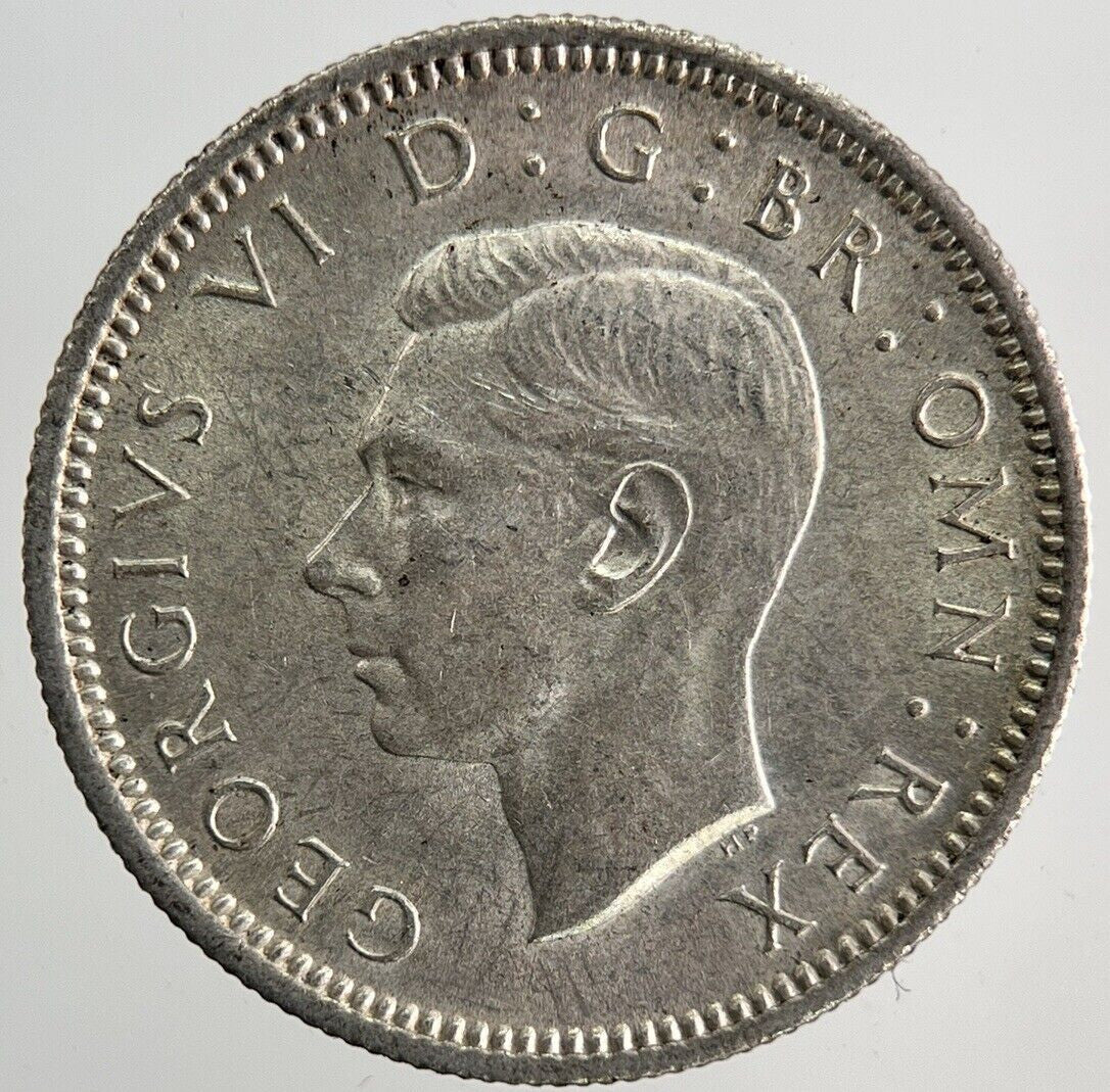 1946 George VI Sixpence Silver Coin | Very High Grade
