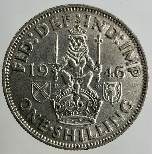 1946 George VI Shilling Silver Coin | Very High Grade