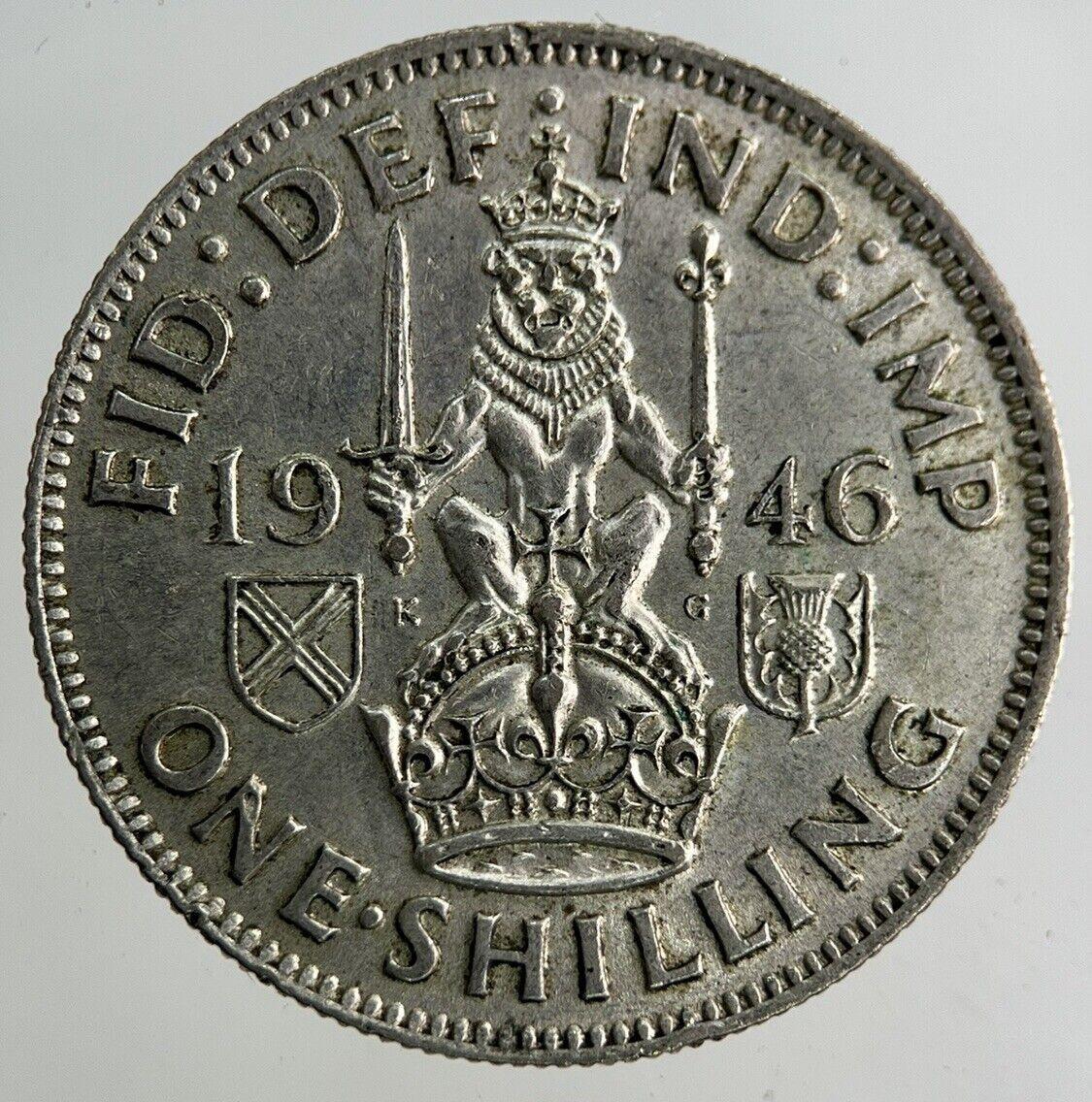 1946 George VI Shilling Silver Coin | Very High Grade