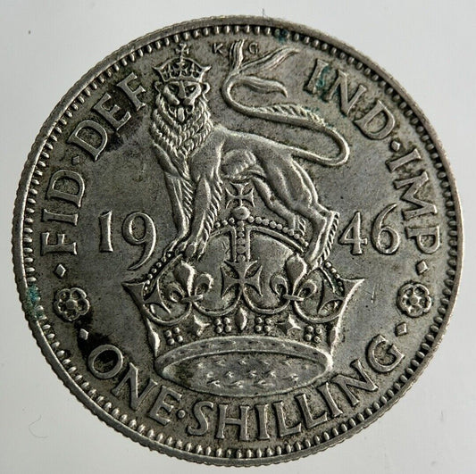 1946 George VI Shilling Silver Coin | Very High Grade