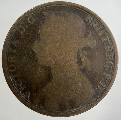 1891 Victoria One Penny Coin | Collectable Grade
