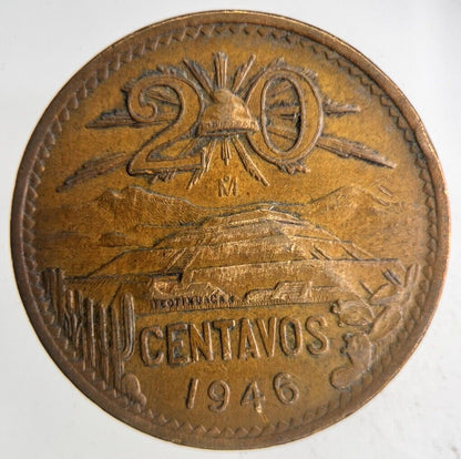 1946 Mexico 20 Centavos Coin | Very High Grade