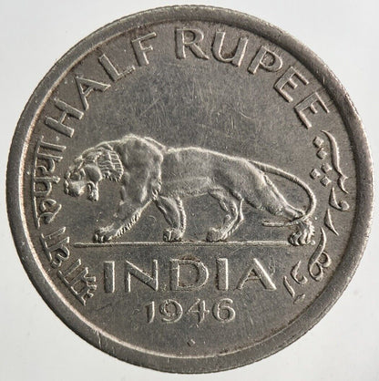 1946 India 1/2 Half Rupee Coin | Very High Grade