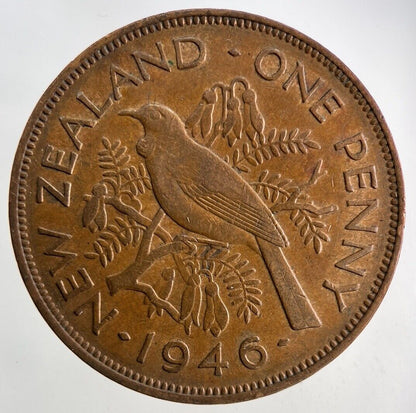 1946 New Zealand One Penny Coin | Very High Grade