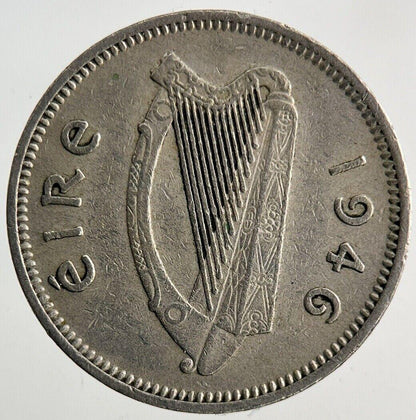 1946 Irish Rabbit Sixpence Coin | Very High Grade