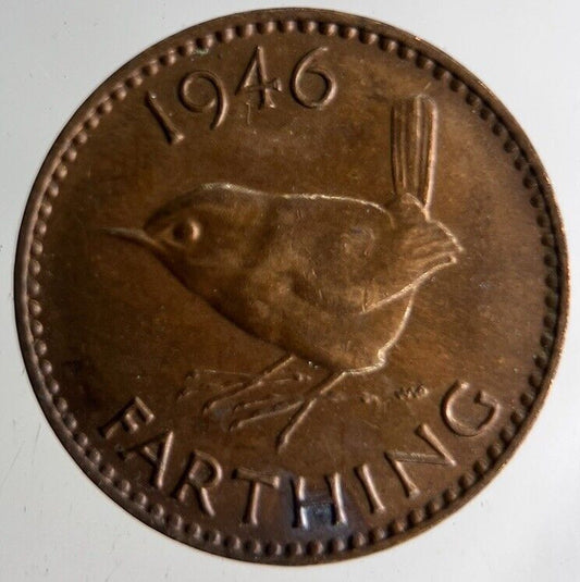 1946 George VI Wren Farthing Coin | Fine Collectable Grade