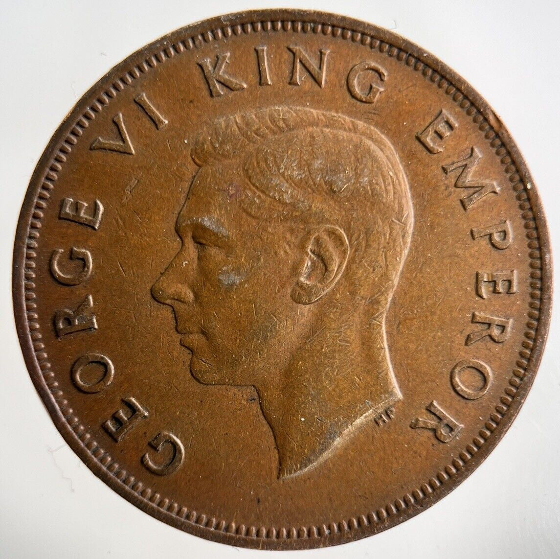 1946 New Zealand One Penny Coin | Fine Collectable Grade