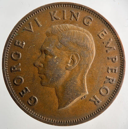 1946 New Zealand One Penny Coin | Fine Collectable Grade