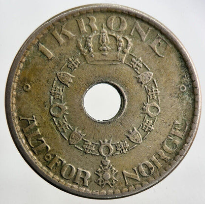 1946 Norway 1 Krone Coin | Fine Collectable Grade