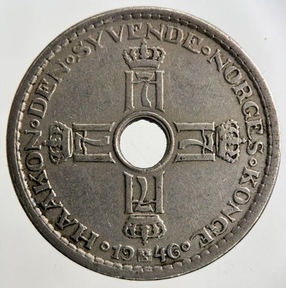 1946 Norway 1 Krone Coin | Fine Collectable Grade