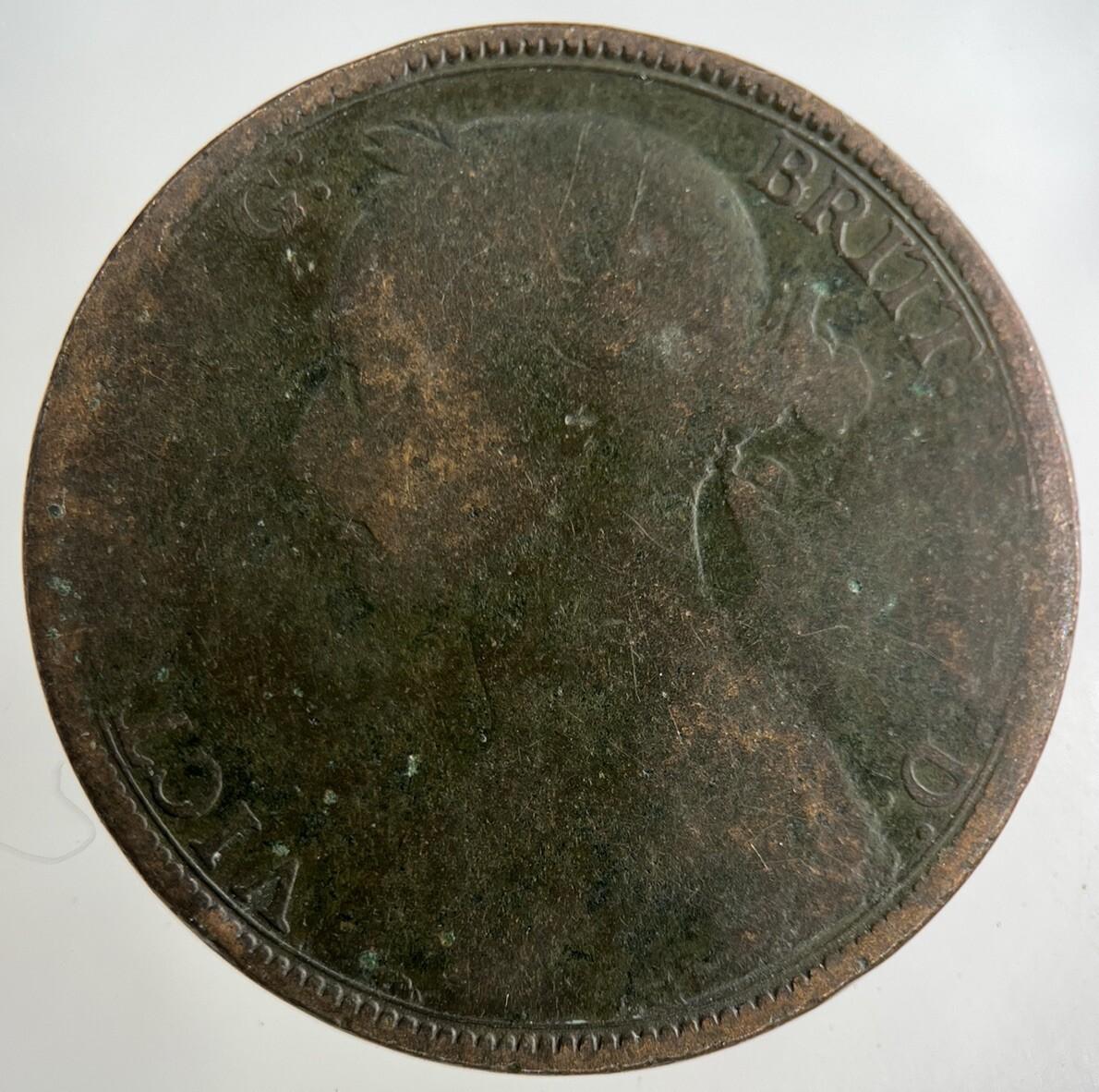 1889 Victoria One Penny Coin | Collectable Grade