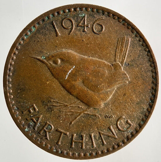 1946 George VI Wren Farthing Coin | Fine Collectable Grade