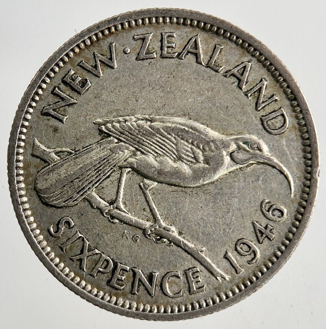 1946 New Zealand Sixpence Coin | Fine Collectable Grade