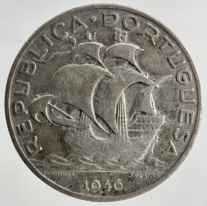1946 Portugal 5 Escudos Silver Coin | Fine Collectable Grade