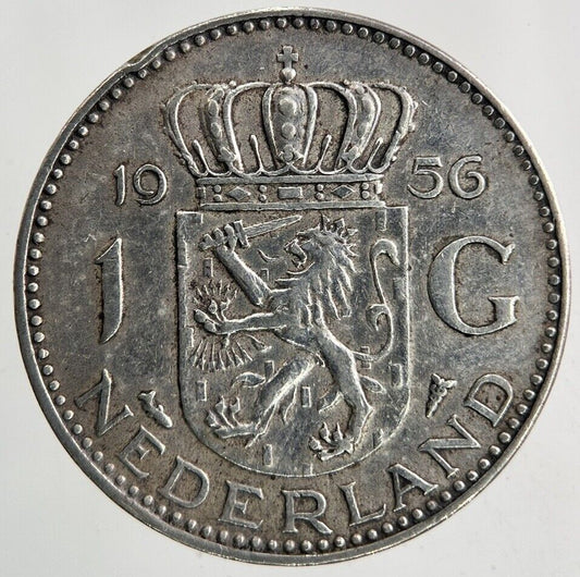 1956 Netherlands 1 Gulden Silver Coin | Fine Collectable Grade