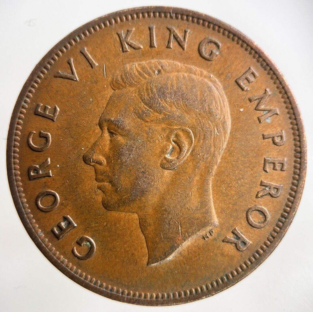 1946 New Zealand One Penny Coin | Fine Collectable Grade