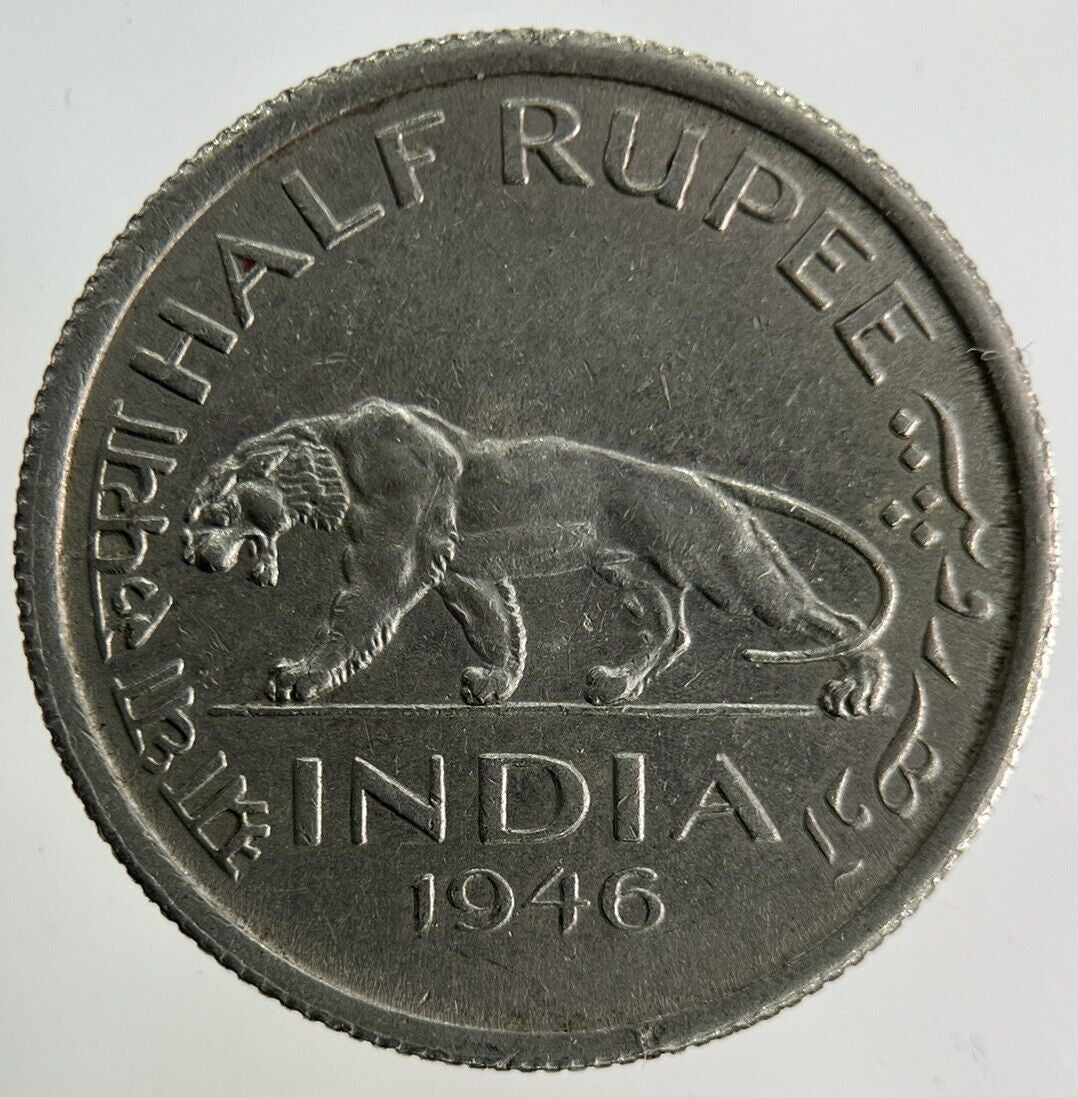 1946 India Half Rupee Coin | Very High Grade