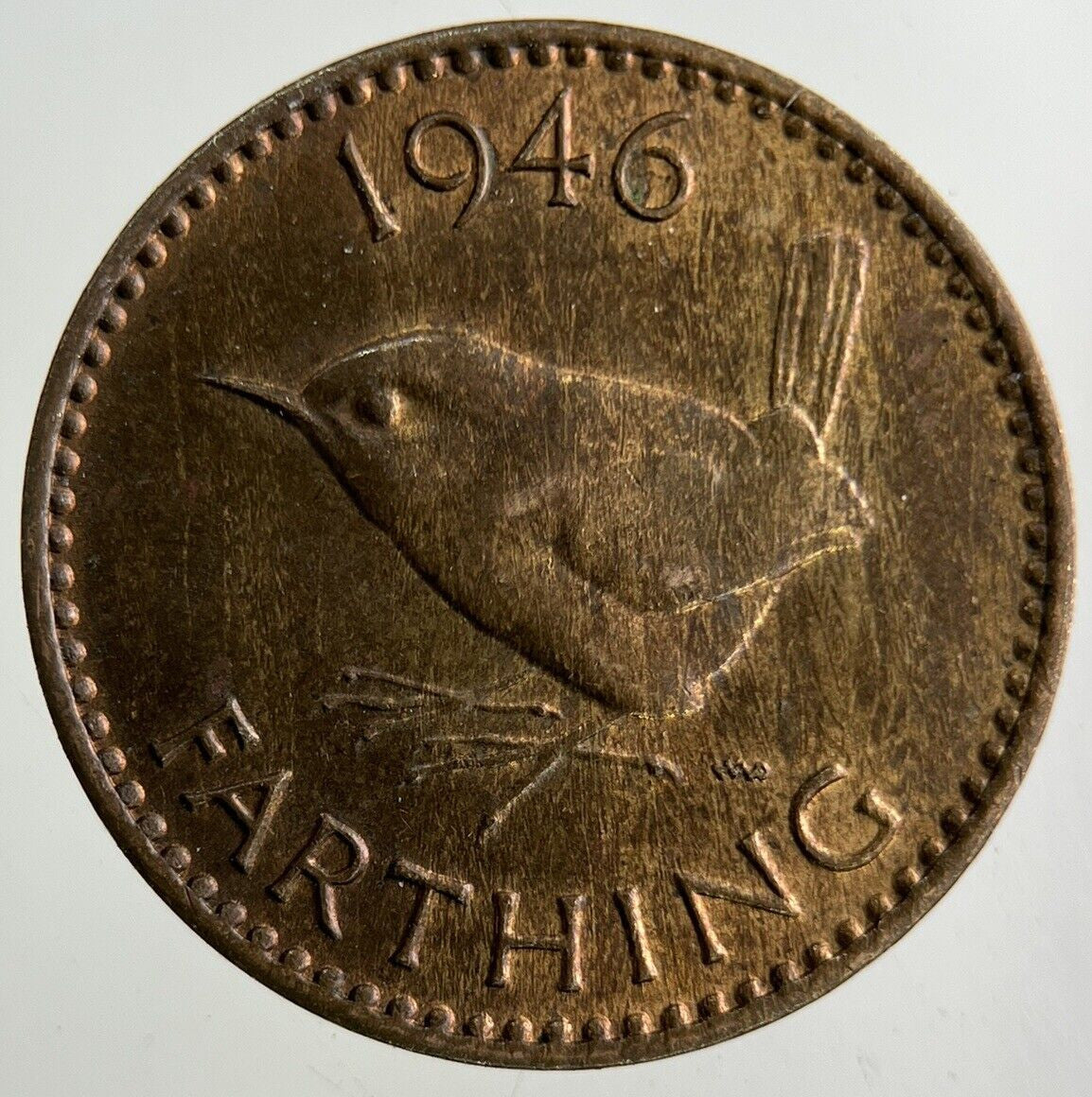 1946 George VI Wren Farthing Coin | Very High Grade
