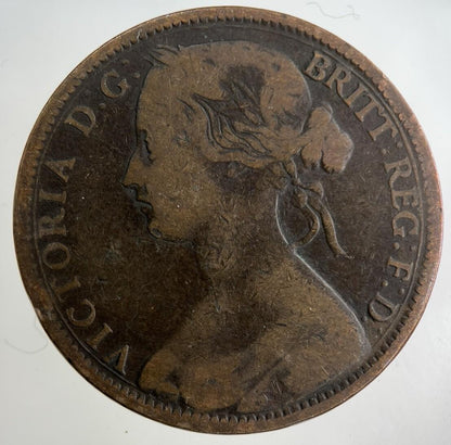 1862 Victoria One Penny Coin | Collectable Grade