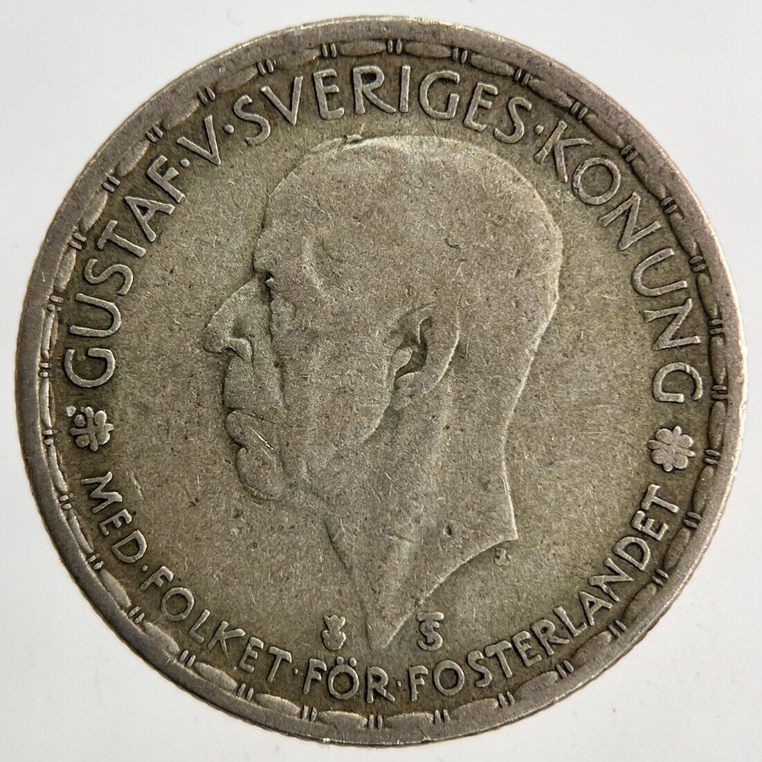 1946 Sweden 1 Krona Silver Coin | Fine Collectable Grade