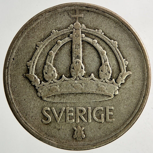 1946 Sweden 25 Ore Silver Coin | Fine Collectable Grade