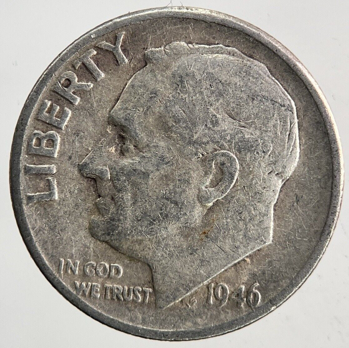 1946 US USA Roosevelt Dime Silver Coin | Fine Collectable Grade