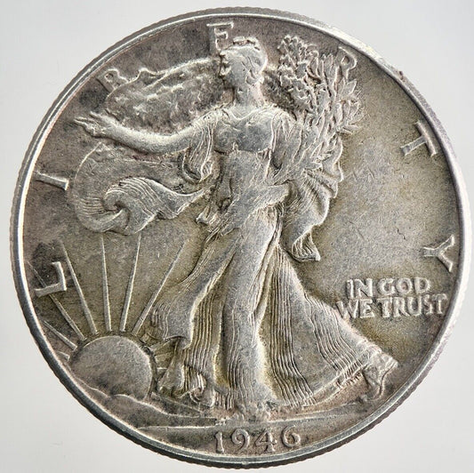 1946 US Liberty Half Dollar Silver Coin | Fine Collectable Grade | a9651