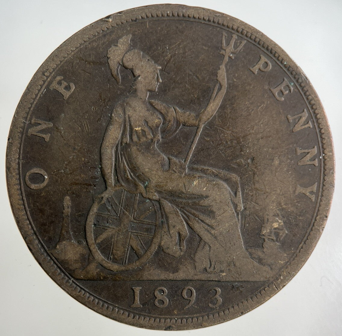 1893 Victoria One Penny Coin | Collectable Grade