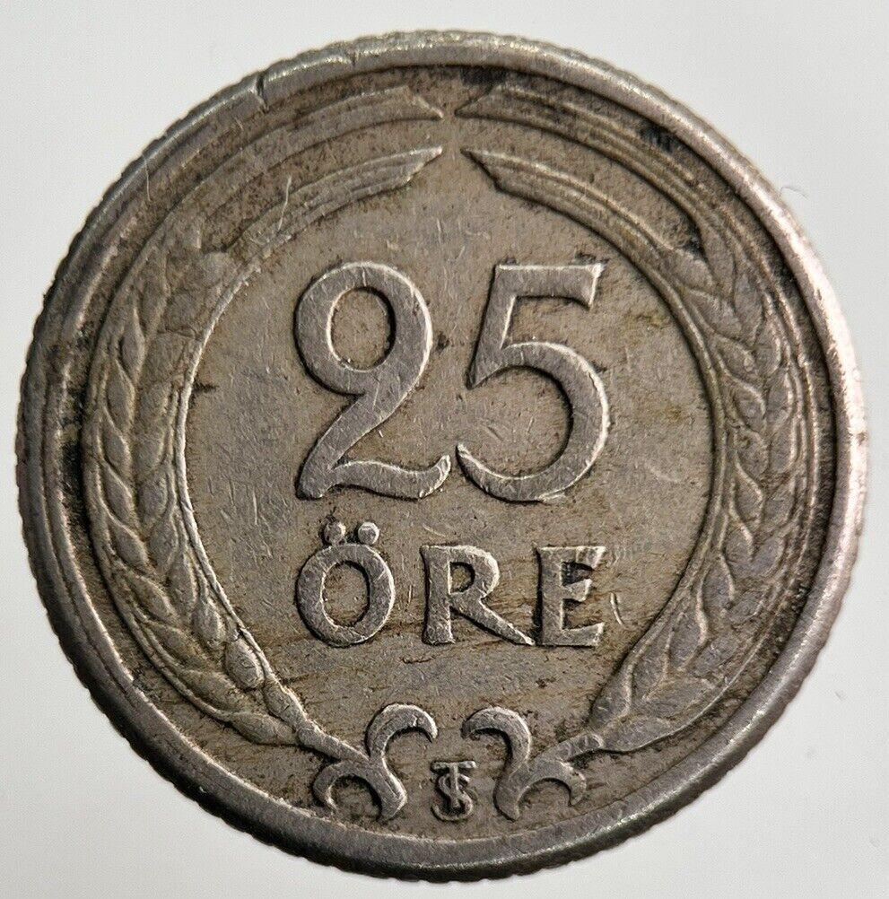 1946 Sweden 25 Ore Coin | Fine Collectable Grade
