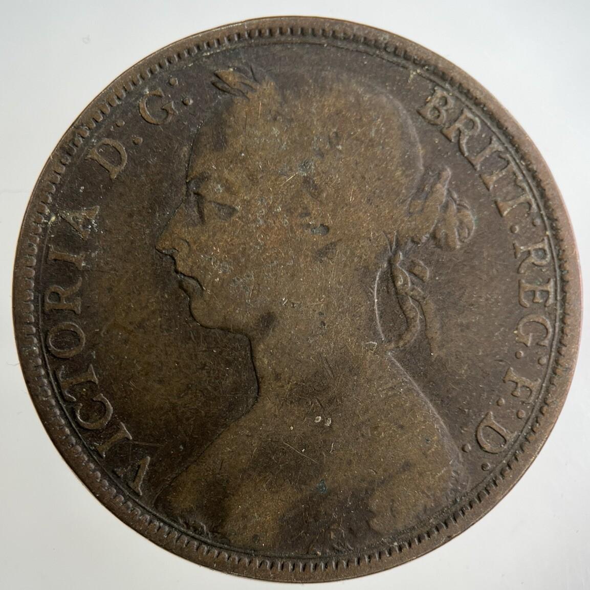 1889 Victoria One Penny Coin | Collectable Grade