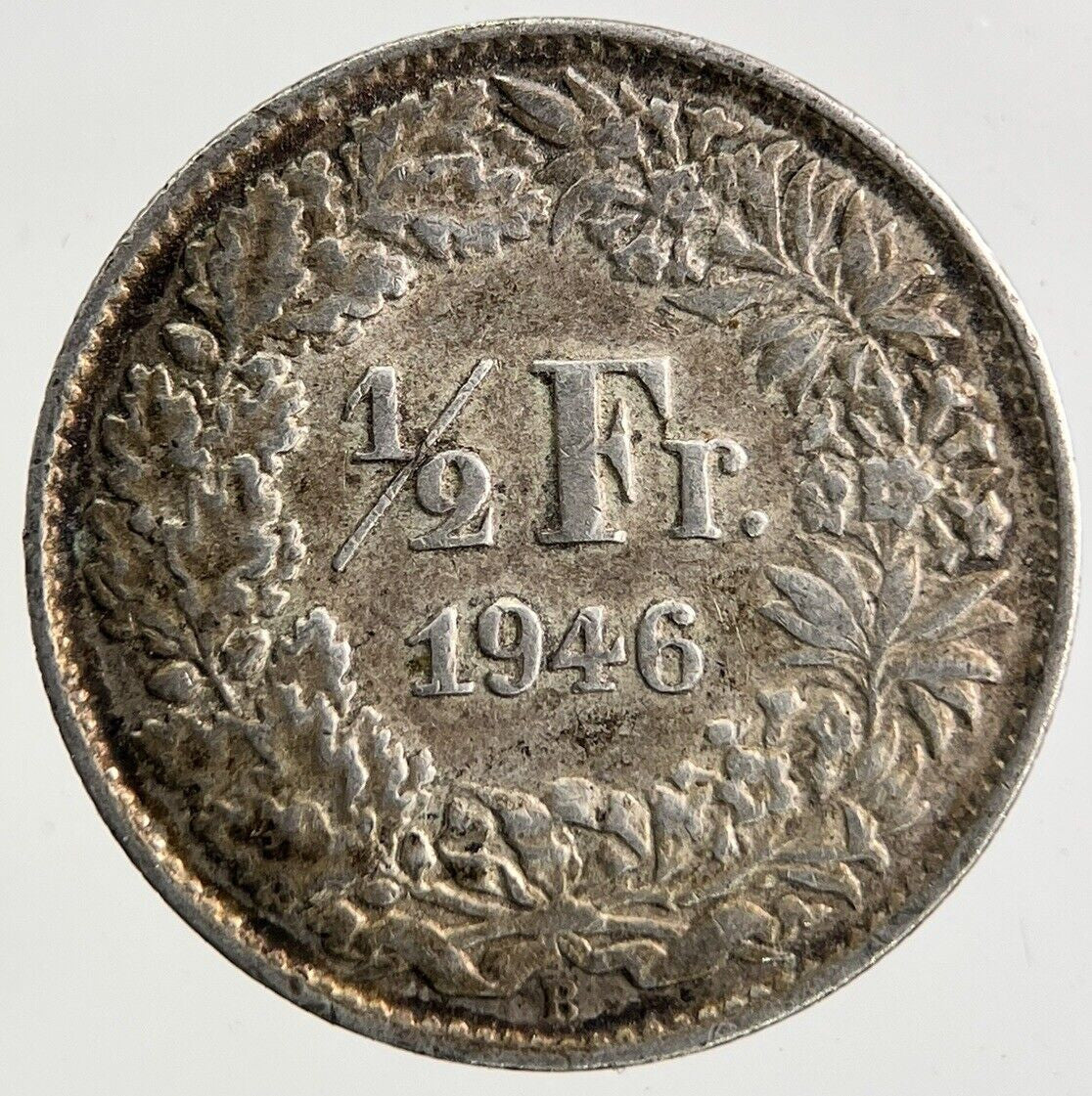 1946 Switzerland Swiss 1/2 Half Franc Silver Coin | Fine Collectable Grade