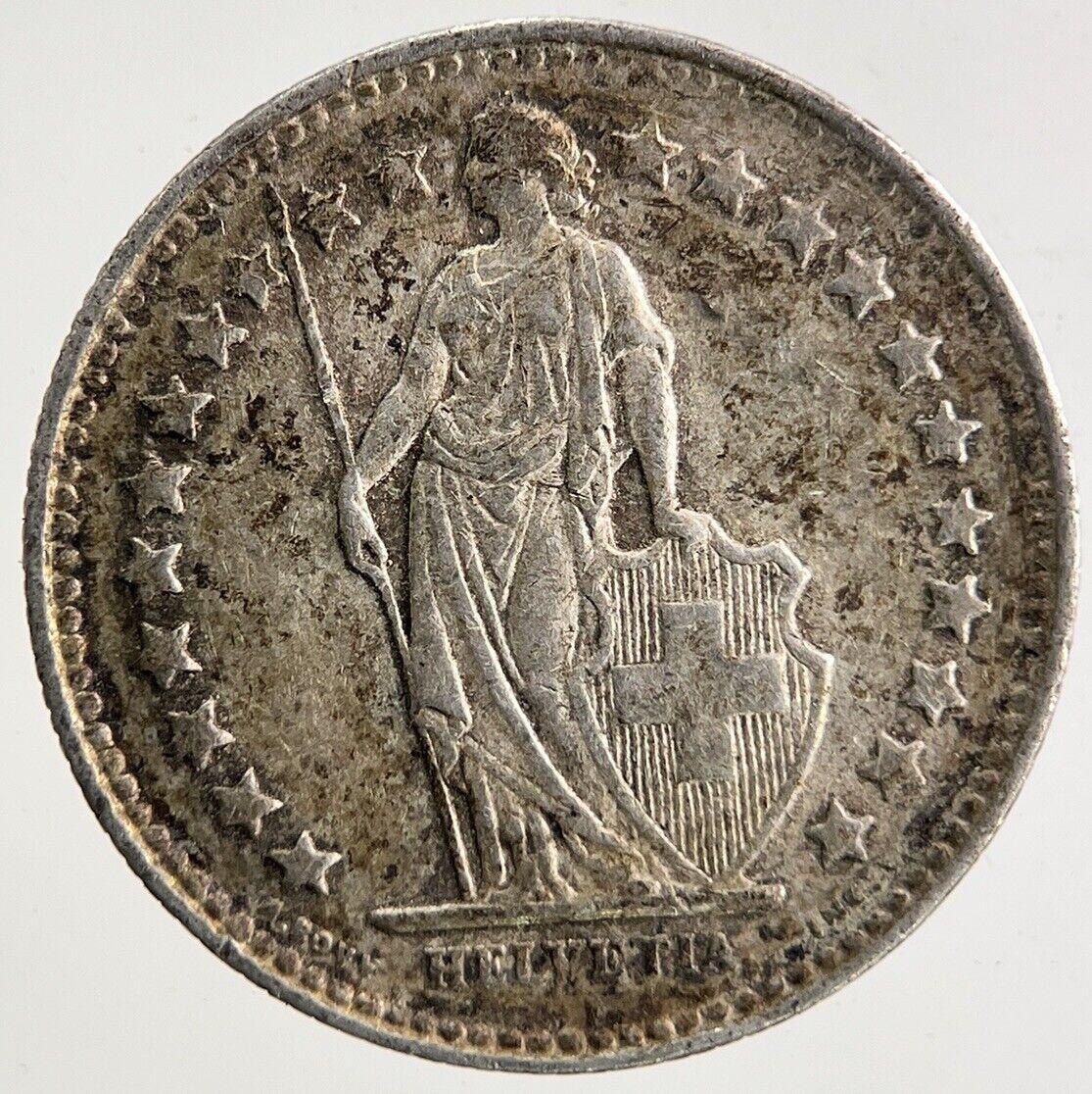 1946 Switzerland Swiss 1/2 Half Franc Silver Coin | Fine Collectable Grade