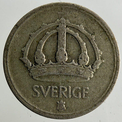 1946 Sweden 10 Ore Silver Coin | Fine Collectable Grade