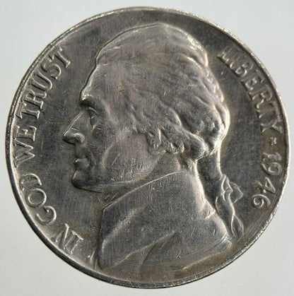 1946 US USA Jefferson Nickel Coin | Fine Collectable Grade