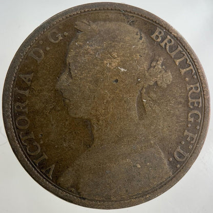 1889 Victoria One Penny Coin | Collectable Grade