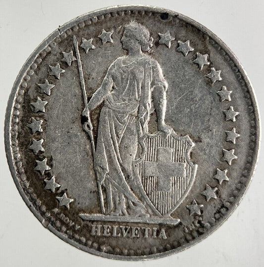 1946 Switzerland Swiss 1/2 Half Franc Silver Coin | Fine Collectable Grade