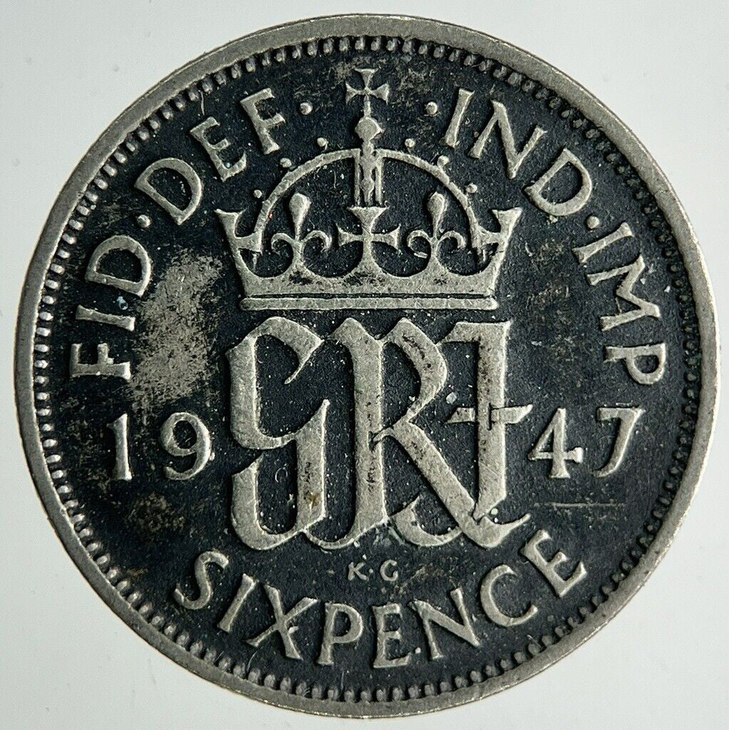 1947 George VI Sixpence Coin | Fine Collectable Grade