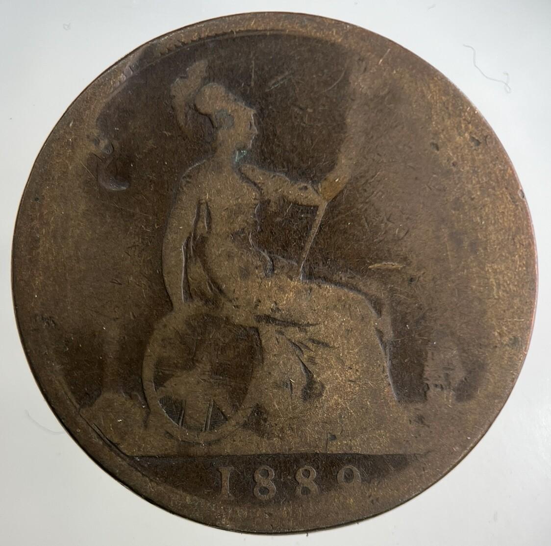 1889 Victoria One Penny Coin | Collectable Grade